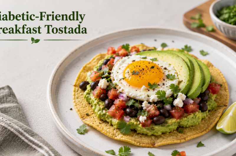 Diabetic-Friendly Breakfast Tostada Recipe