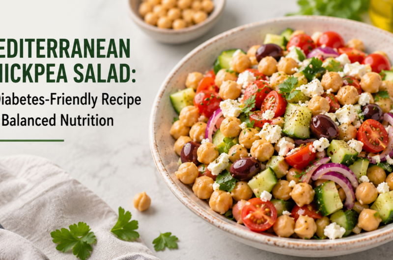 Mediterranean Chickpea Salad: A Diabetes-Friendly Recipe for Balanced Nutrition