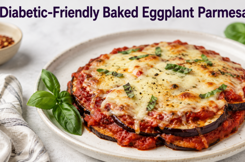 Diabetic-Friendly Baked Eggplant Parmesan