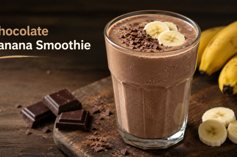 Diabetic -Friendly Peanut Butter & Chocolate Banana Smoothie