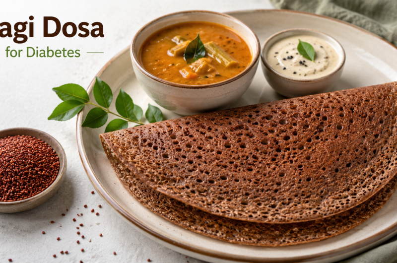 Ragi Thinai Dosa | NO RICE DOSA | Diabetic friendly Foxtail millet Ragi Dosa | Gluten Free, Vegan Dosa