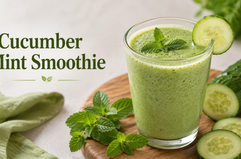 Healthy Diabetic Cucumber Mint Smoothie Recipe