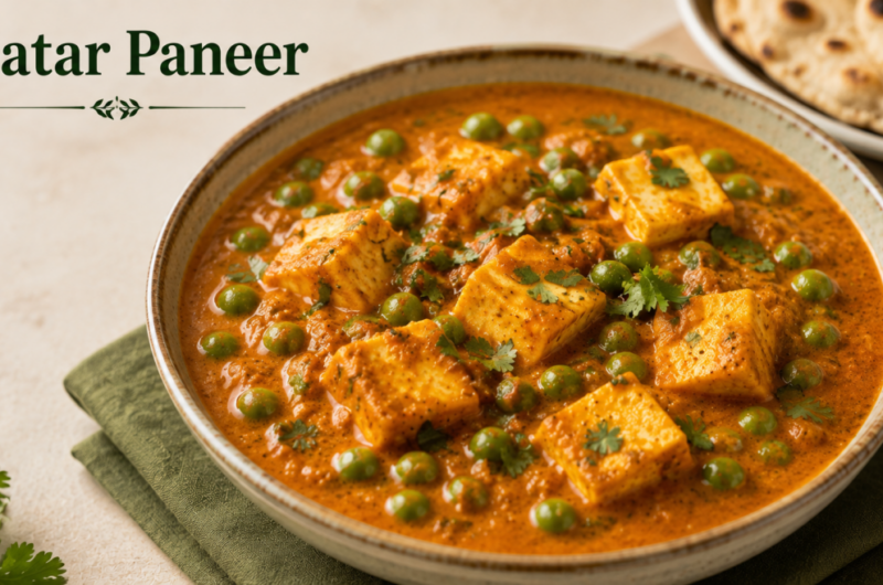 Matar Paneer Recipe (Diabetic Friendly)