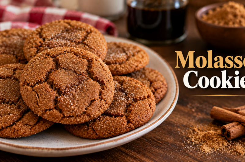 Christmas Soft Molasses Cookies