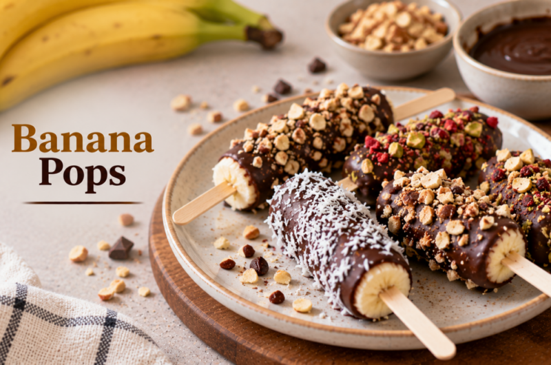 Low-Sugar Scary Ghost Banana Pops for Halloween
