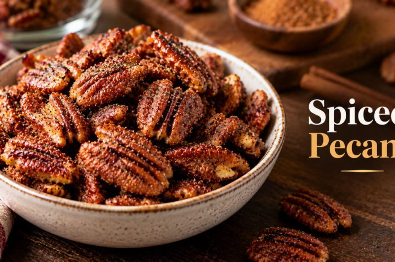 Keto Savory Spiced Pecans for Halloween