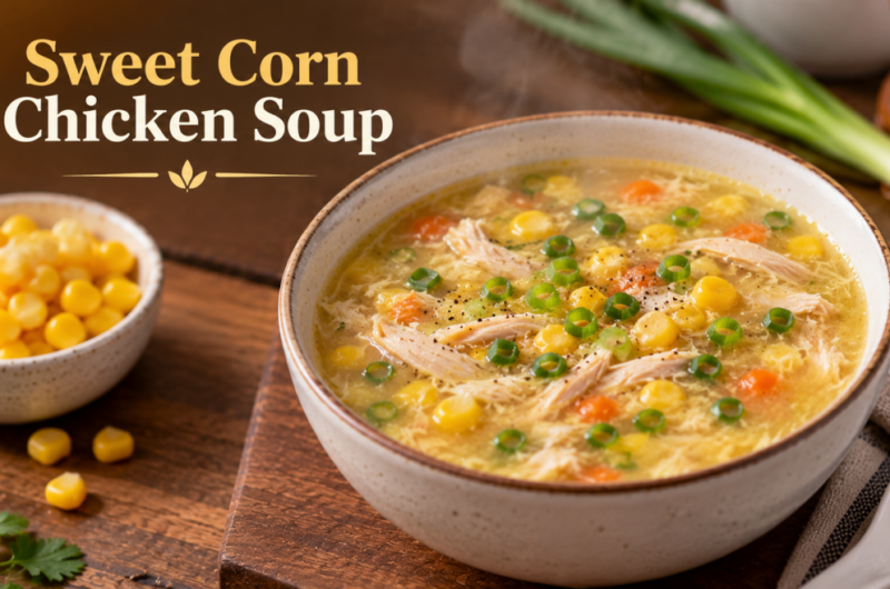 Diabetic- friendly Sweet Corn Chicken Soup Recipe