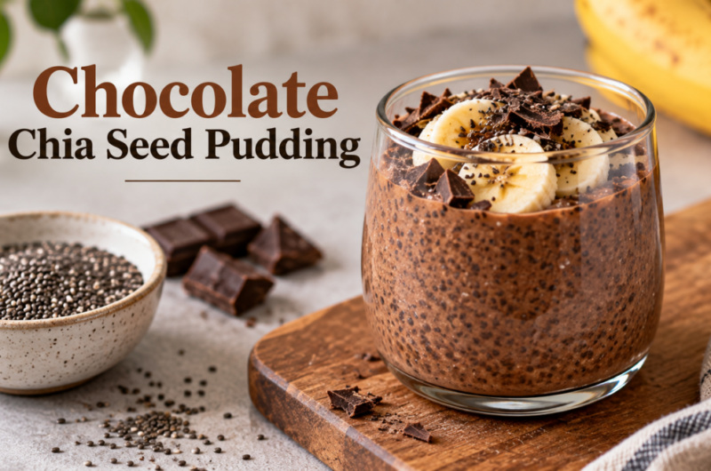 Chocolate Chia Seed Pudding with Almond Milk for Diabetics