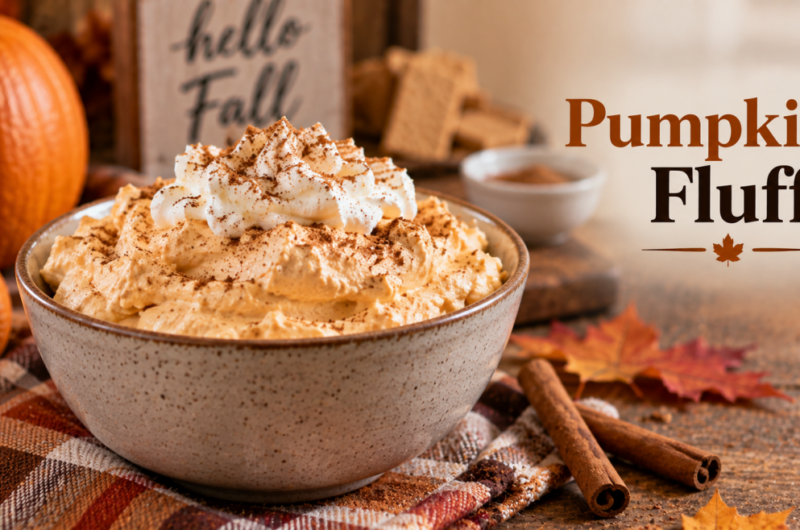 Halloween Pumpkin Fluff (Sugar-Free + Low Calorie) Recipe for Diabetic People
