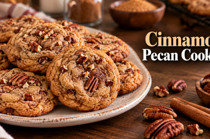 Christmas Cinnamon Pecan Cookies