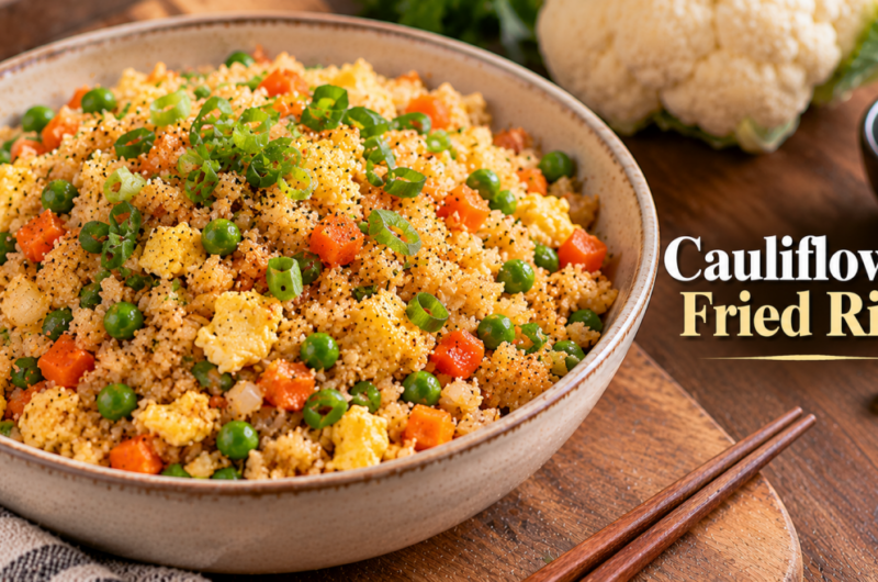 Diabetic-Friendly Christmas Cauliflower Fried Rice