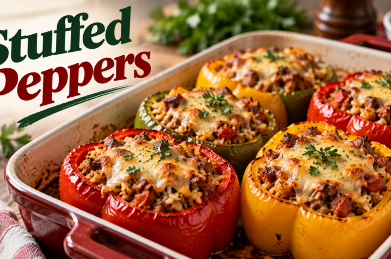 Diabetic-Friendly Christmas Greek Stuffed Peppers: Healthy & Flavorful