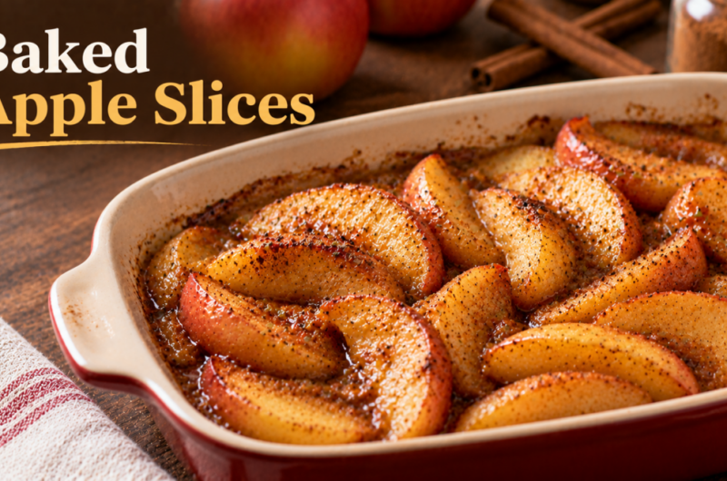 Christmas Sugar-Free Baked Apple Slices