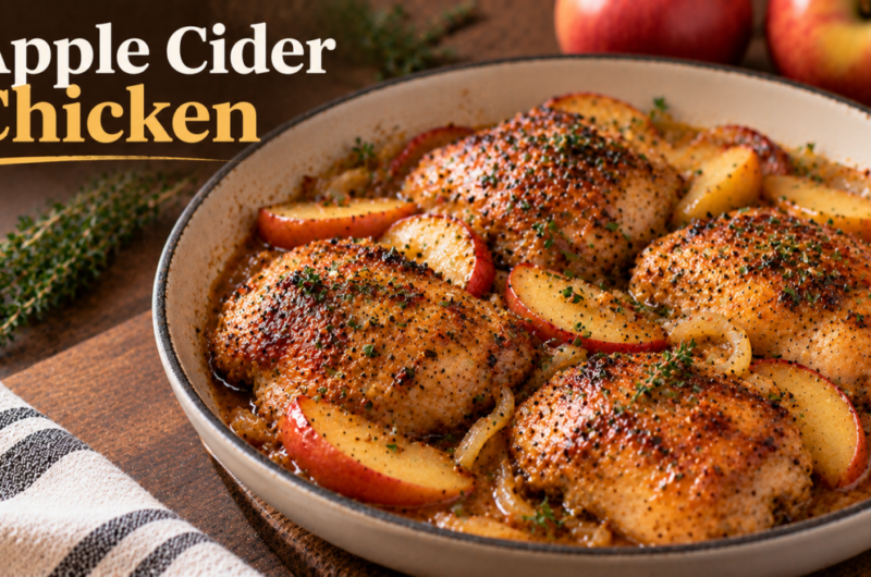 Diabetic-Friendly Christmas Apple Cider Chicken Recipe