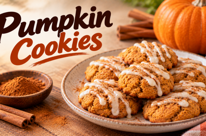 Easy Christmas Chewy Pumpkin Cookies