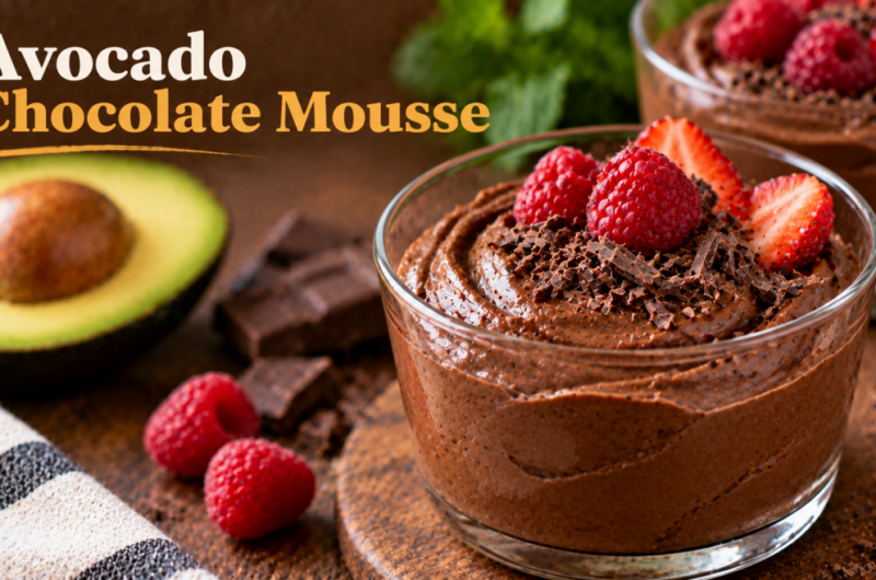 Diabetic-Friendly Christmas Avocado Chocolate Mousse