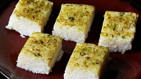Sugar-Free Coconut Barfi Recipe