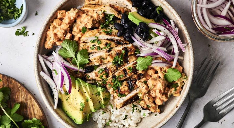 Low Carb Mexican Chicken Bowl