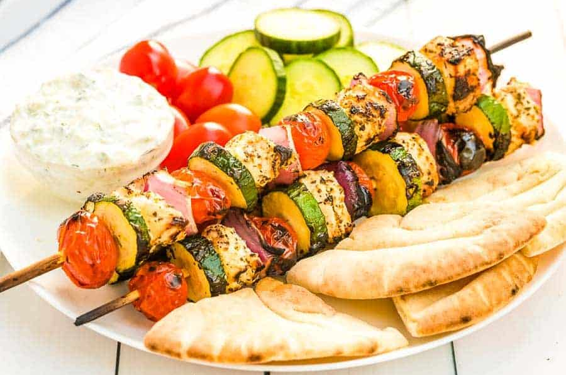 Keto Greek Chicken Kabobs