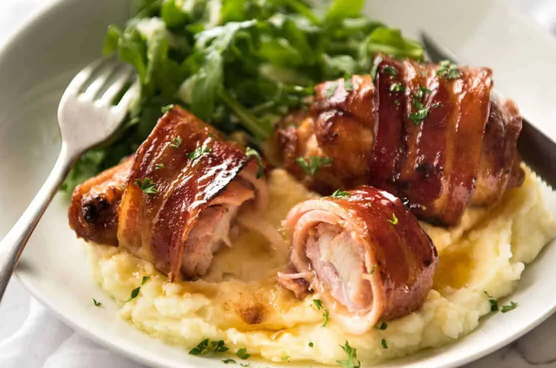 Diabetic-Friendly Bacon Wrapped Chicken Thighs